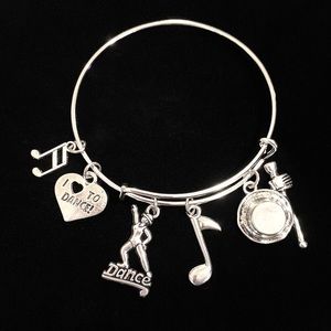 Dancer Bracelet Dance Charms Musical May Be Personalized
